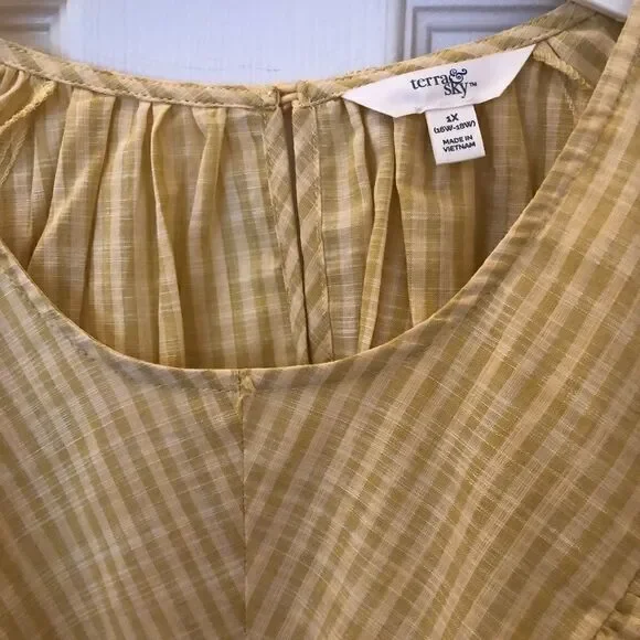 Short Sleeve Ruffle Woven Blouse - Picture 7 of 11